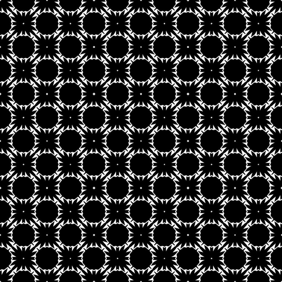 padrão abstrato sem emenda preto e branco. fundo e pano de fundo. design ornamental em tons de cinza. vetor