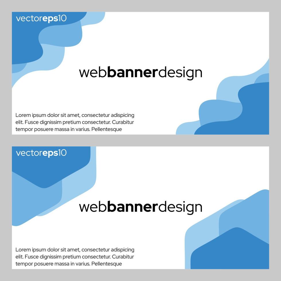 modelo de web design de banner abstrato de vetor