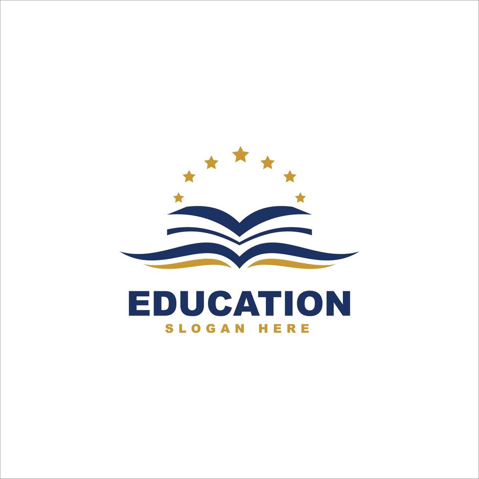 ilustração do ícone do vetor do projeto do modelo do logotipo da educação