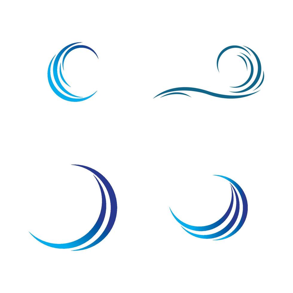 logotipo da onda da água vetor