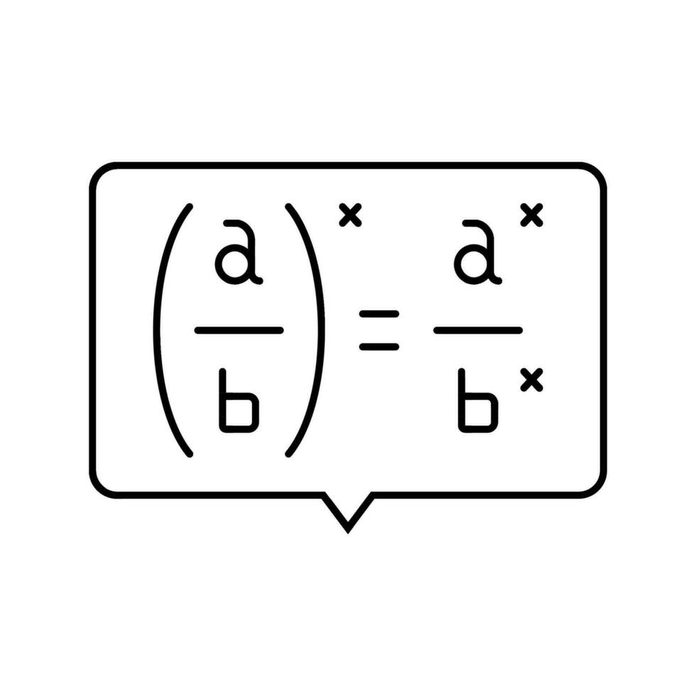 Fórmula matemática Ciência Educação cor ícone vetor ilustração