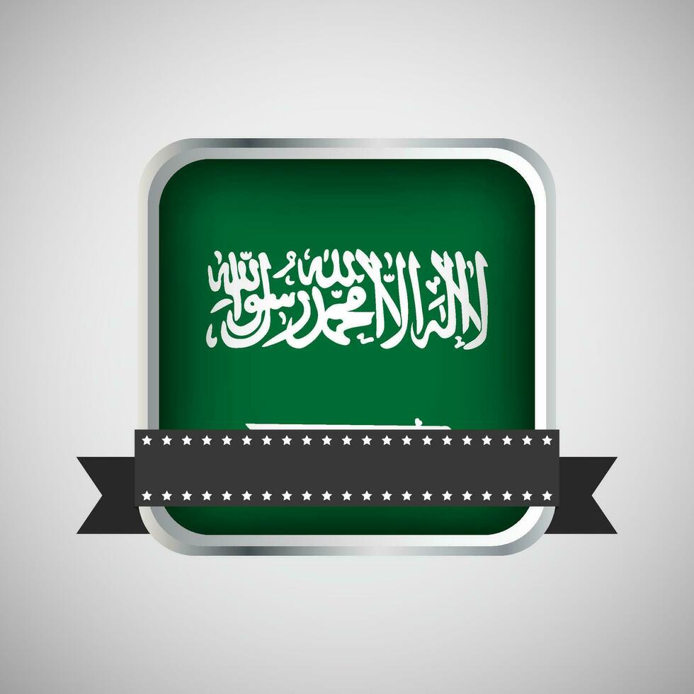 vetor volta bandeira com saudita arábia bandeira