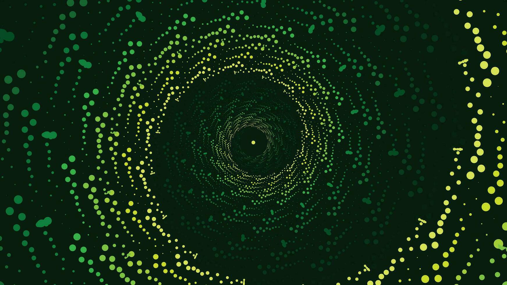 abstarct espiral vórtice estilo fiação fundo dentro Sombrio verde cor. vetor