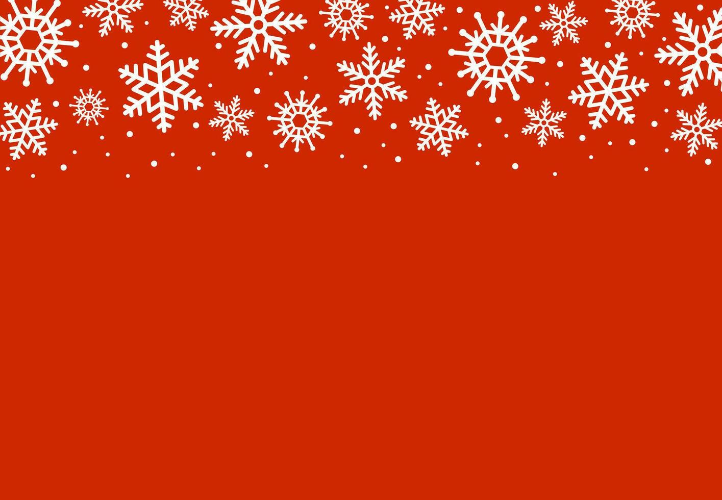 Natal vermelho fundo com flocos de neve. feriado cartão ou cumprimento cartão. feliz Novo ano vetor ilustração.