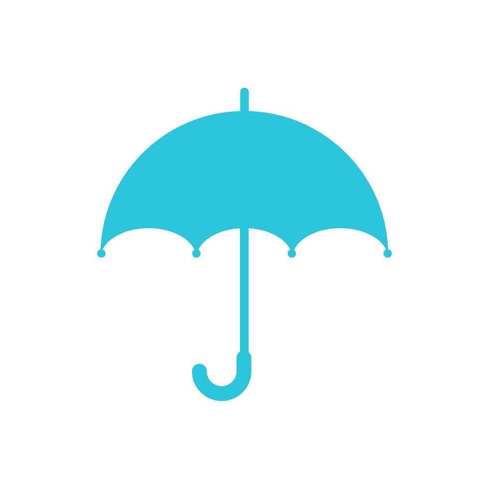 guarda-chuva ícone. a partir de azul ícone conjunto vetor