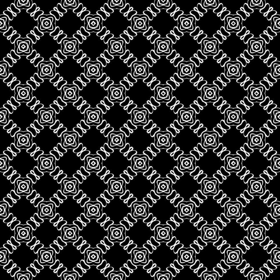 padrão abstrato sem emenda preto e branco. fundo e pano de fundo. design ornamental em tons de cinza. vetor