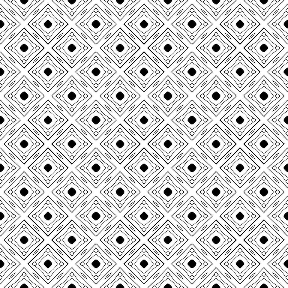 padrão abstrato sem emenda preto e branco. fundo e pano de fundo. design ornamental em tons de cinza. vetor