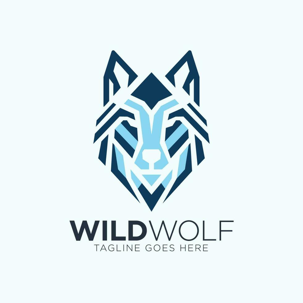 Lobo logotipo Projeto vetor, Lobos cabeça logotipo Projeto modelo para uma jogos logotipo vetor