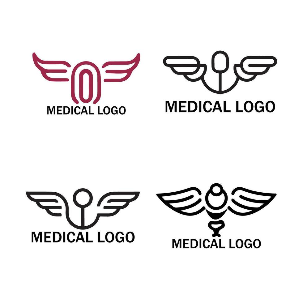 vetor do médico logotipo modelo