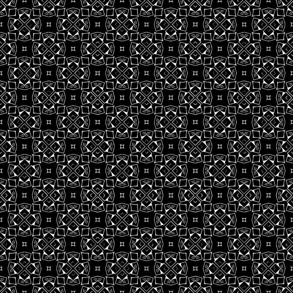 padrão abstrato sem emenda preto e branco. fundo e pano de fundo. design ornamental em tons de cinza. vetor