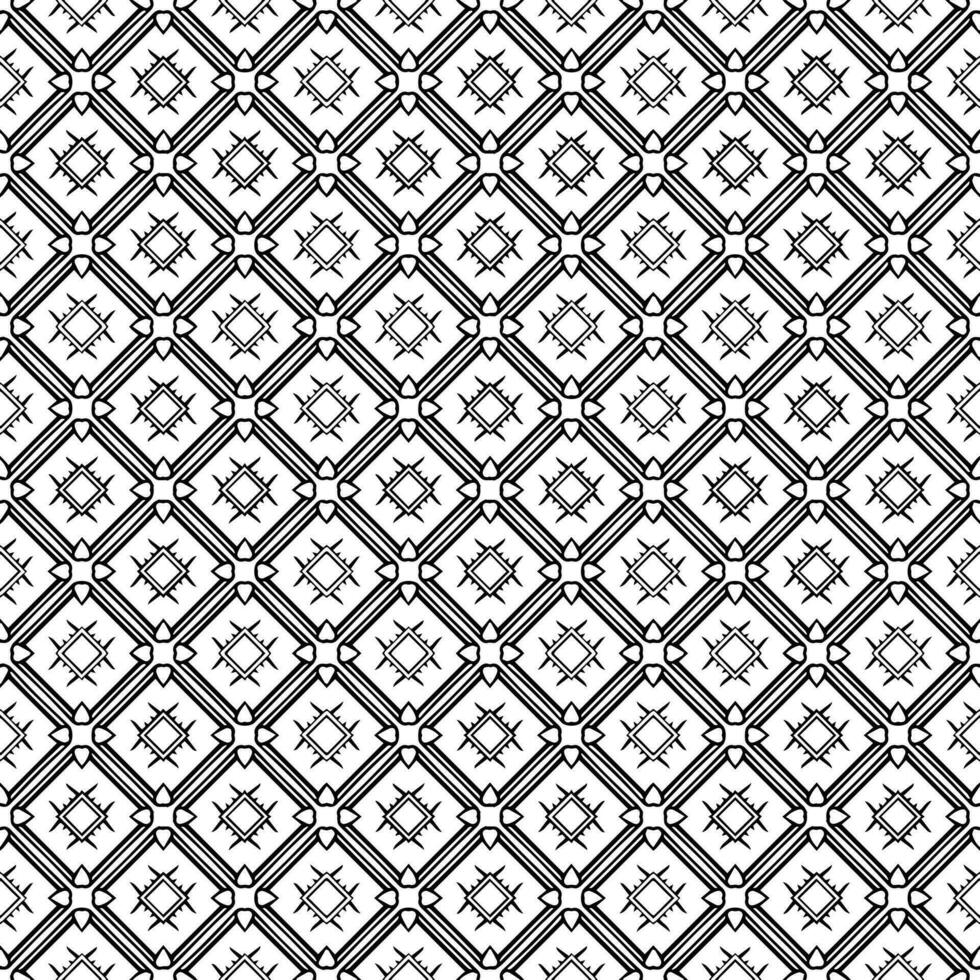 padrão abstrato sem emenda preto e branco. fundo e pano de fundo. design ornamental em tons de cinza. vetor