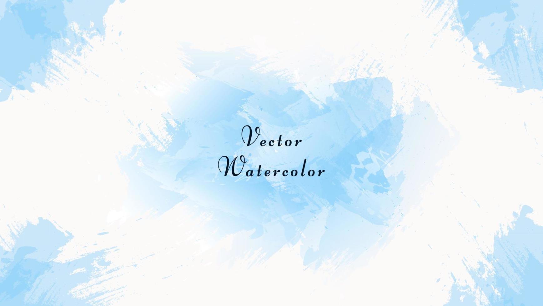 textura de aquarela moderna abstrata com moldura azul em fundo branco vetor