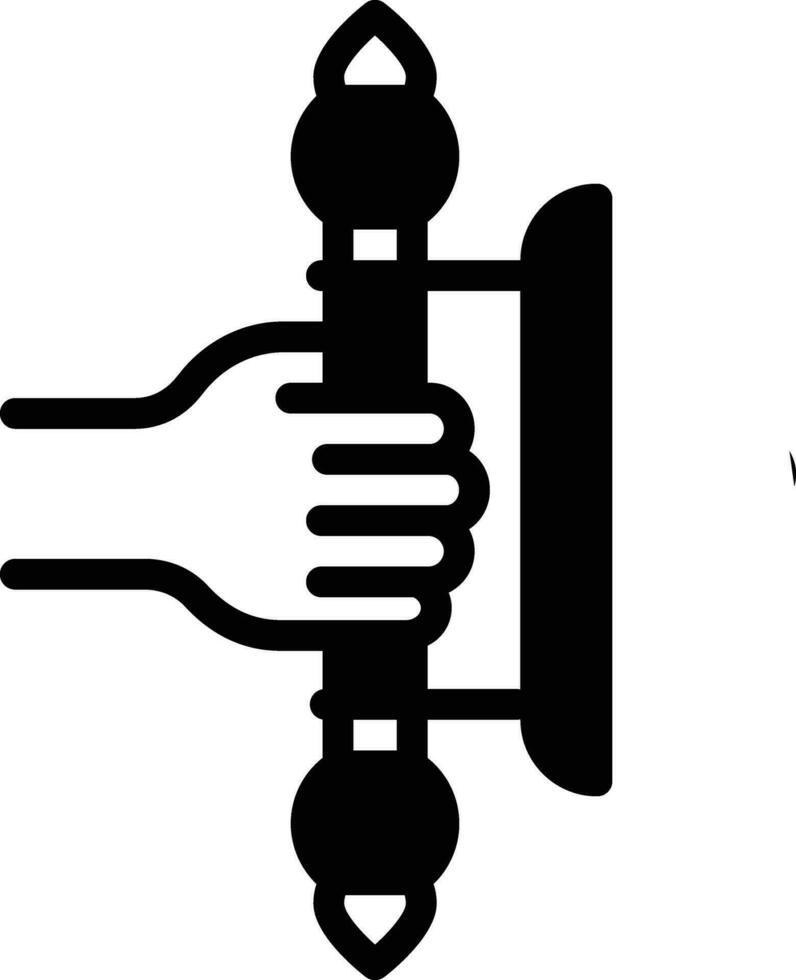 sólido ícone para lidar com vetor