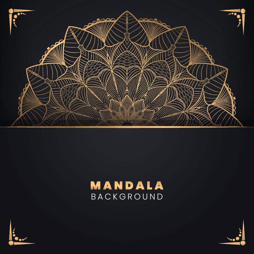 vetor de design de fundo de mandala criativo