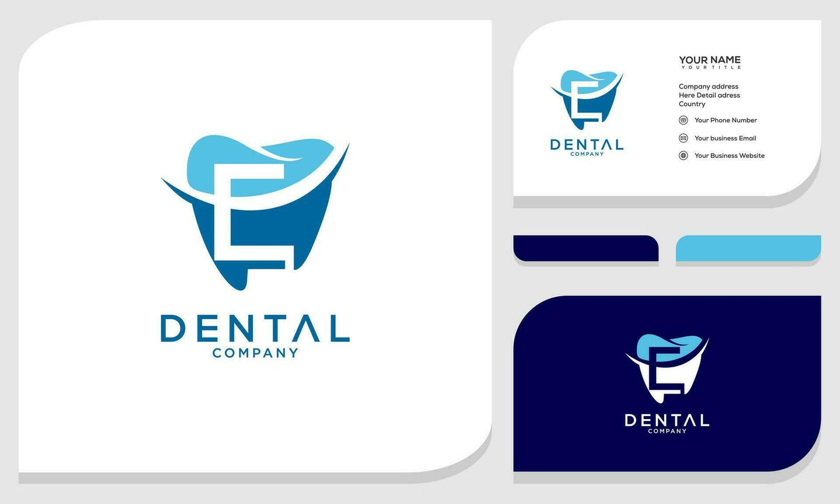 carta e inicial moderno dental logotipo vetor. minimalista dentes logotipo criativo único ícone vetor