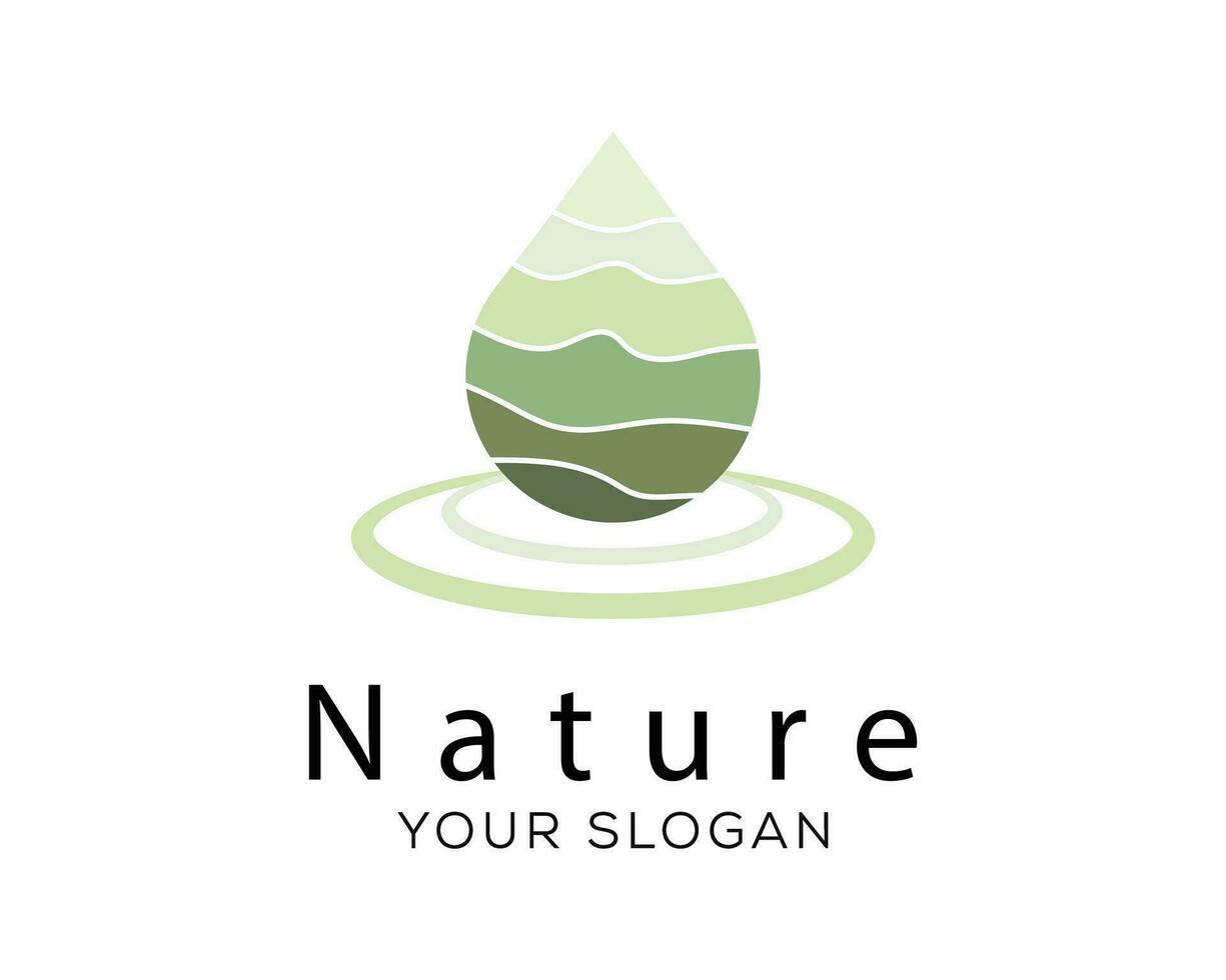 natureza vetor solta logotipo Projeto
