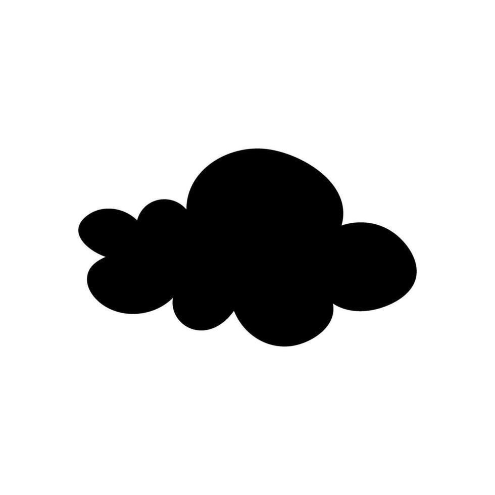 brinquedo nuvem ícone vetor. bebê nuvens ilustração placa. nuvem símbolo ou logotipo. vetor