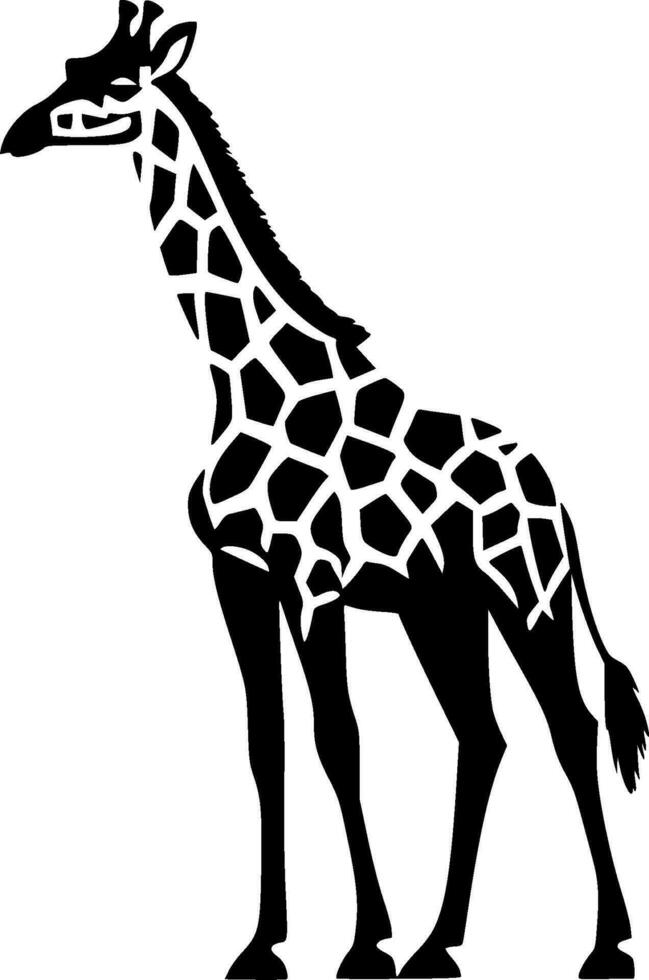 girafa, minimalista e simples silhueta - vetor ilustração