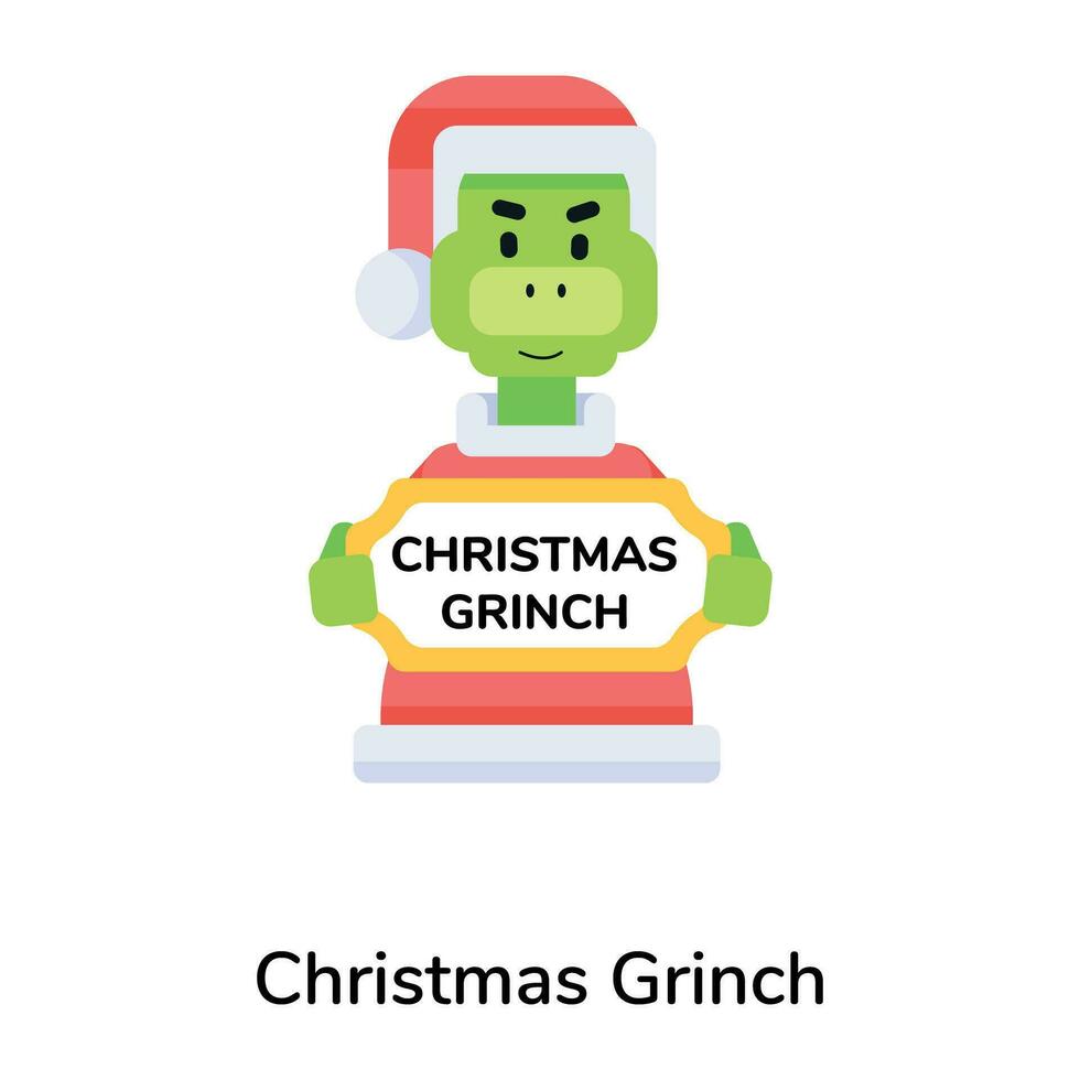 na moda Natal grinch vetor