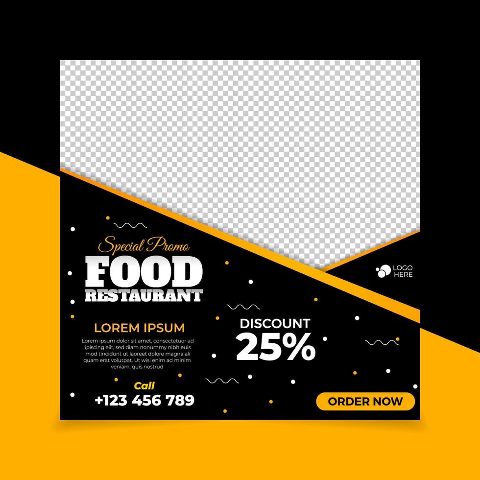 banner design promoção de alimentos vetor