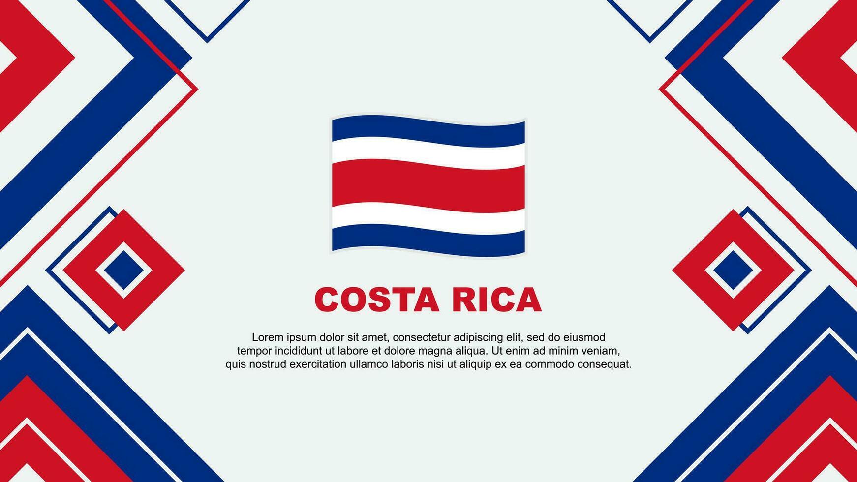 costa rica bandeira abstrato fundo Projeto modelo. costa rica independência dia bandeira papel de parede vetor ilustração. costa rica fundo