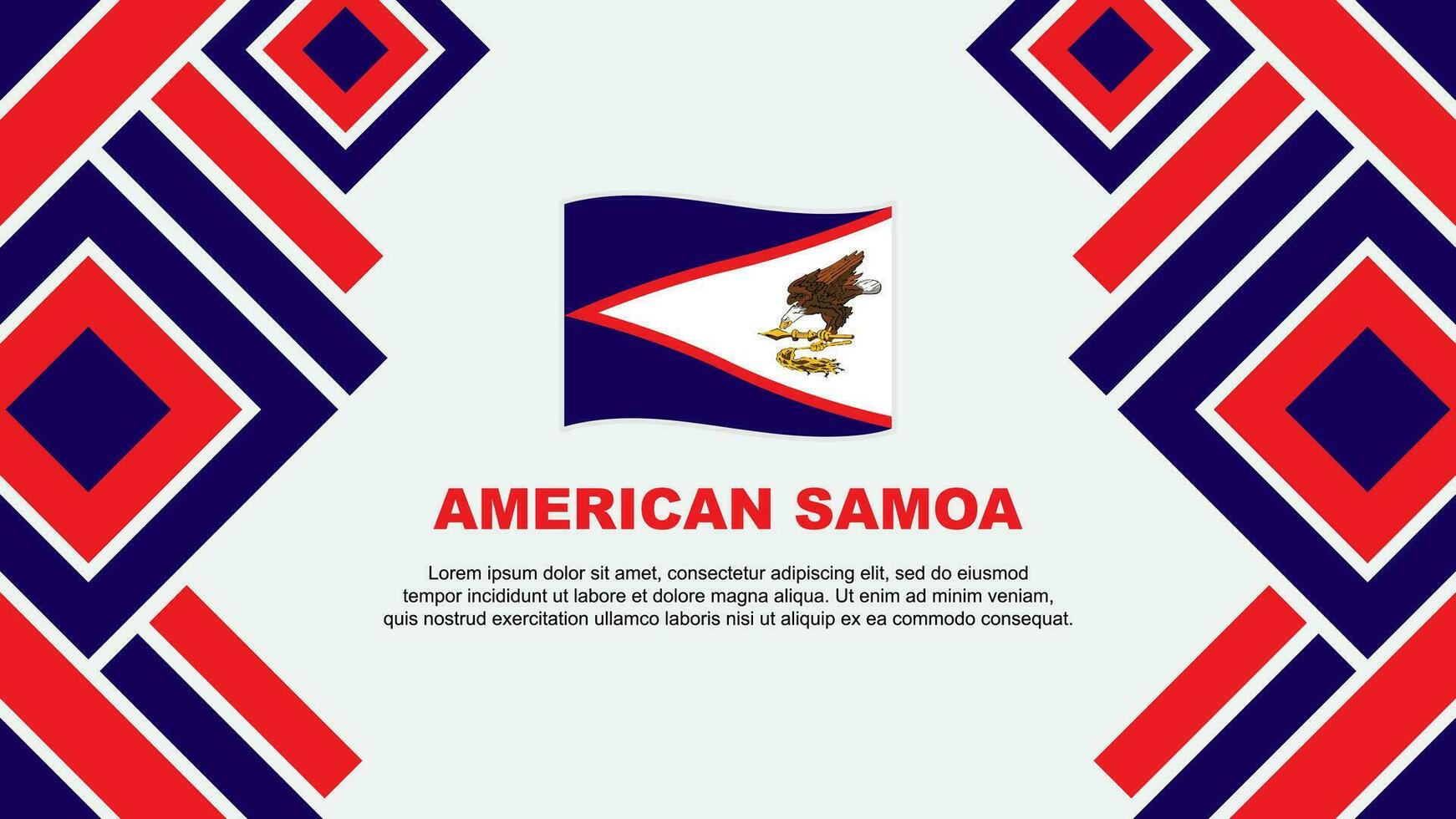 americano samoa bandeira abstrato fundo Projeto modelo. americano samoa independência dia bandeira papel de parede vetor ilustração. americano samoa