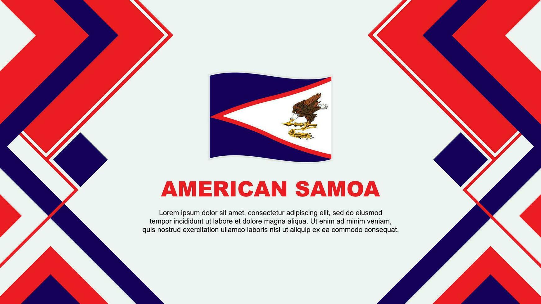 americano samoa bandeira abstrato fundo Projeto modelo. americano samoa independência dia bandeira papel de parede vetor ilustração. americano samoa bandeira