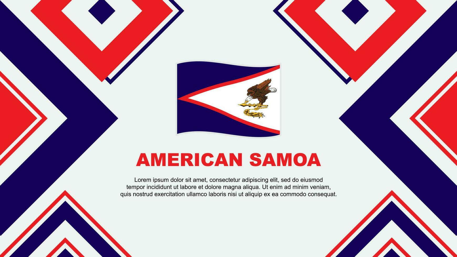 americano samoa bandeira abstrato fundo Projeto modelo. americano samoa independência dia bandeira papel de parede vetor ilustração. americano samoa independência dia