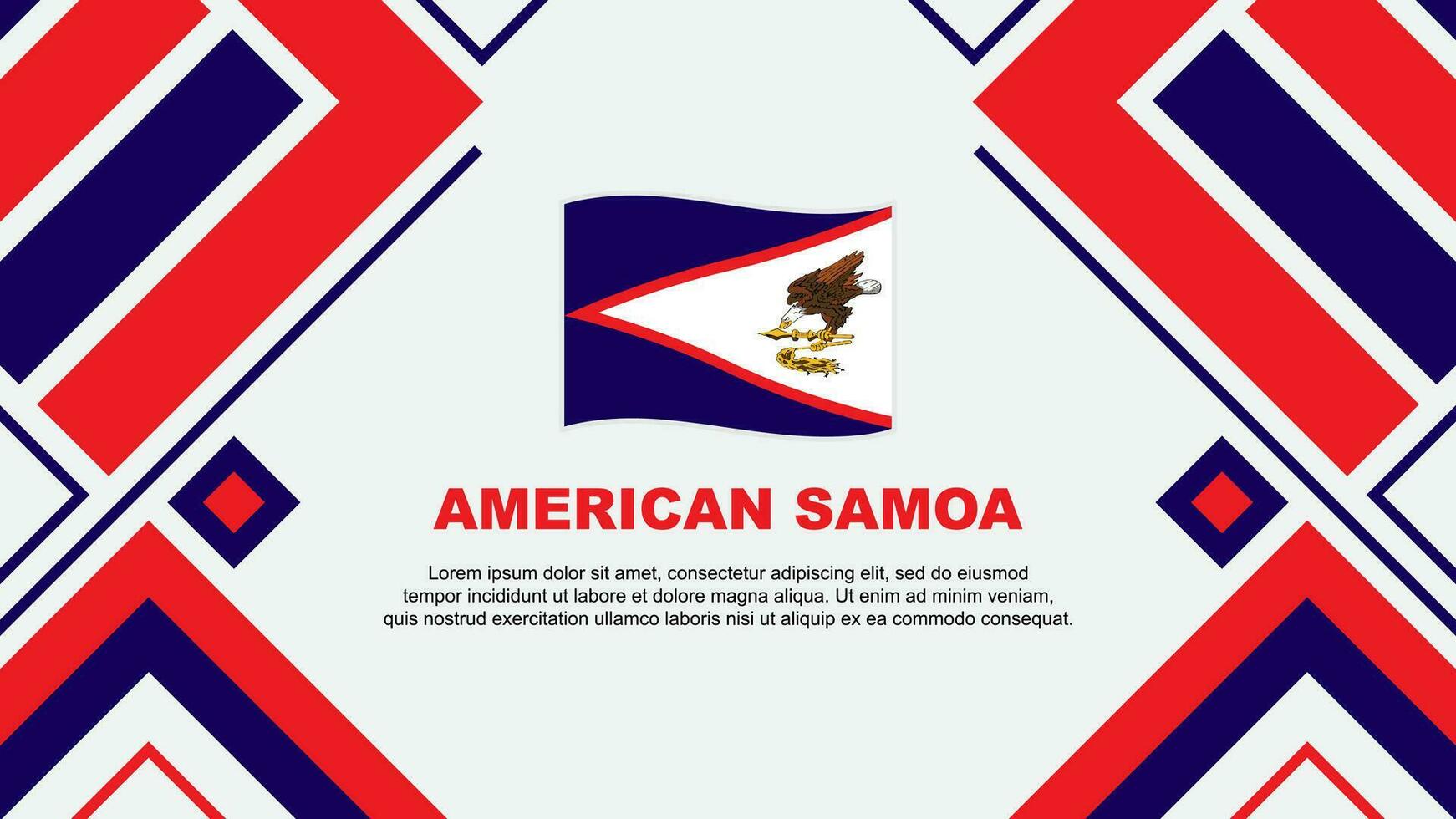 americano samoa bandeira abstrato fundo Projeto modelo. americano samoa independência dia bandeira papel de parede vetor ilustração. americano samoa bandeira