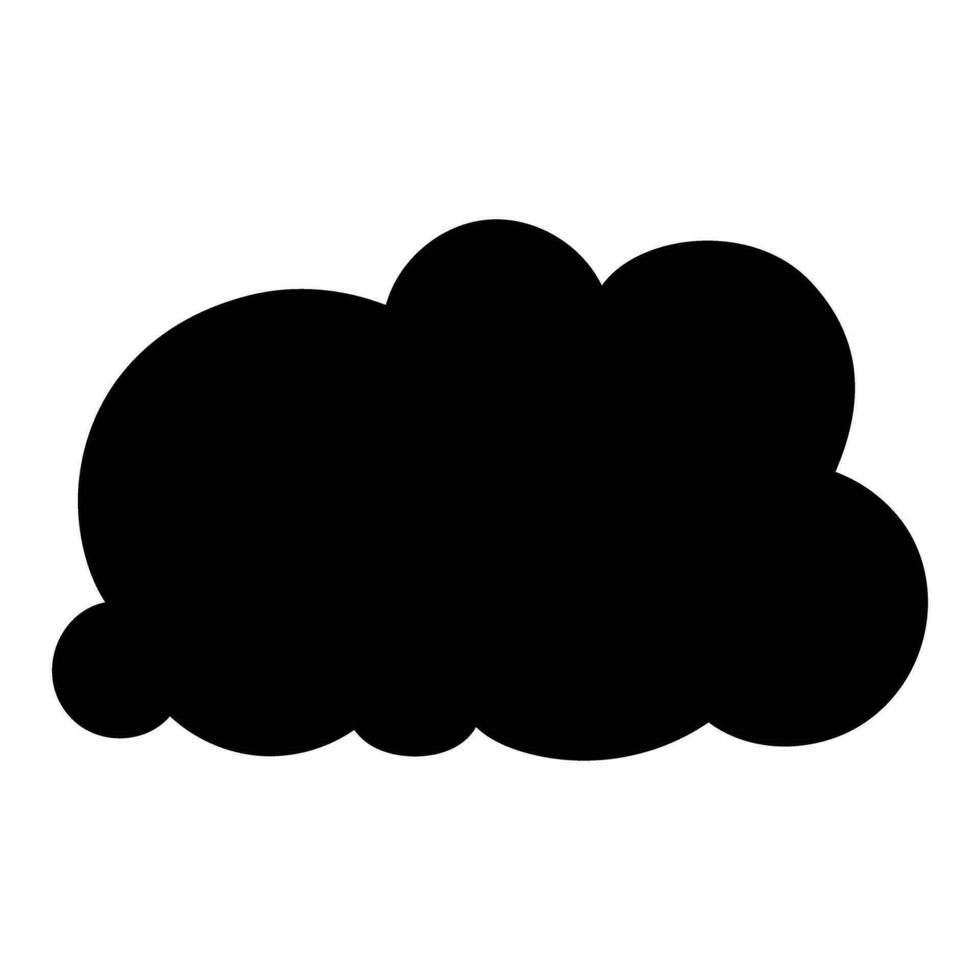 brinquedo nuvem ícone vetor. bebê nuvens ilustração placa. nuvem símbolo ou logotipo. vetor