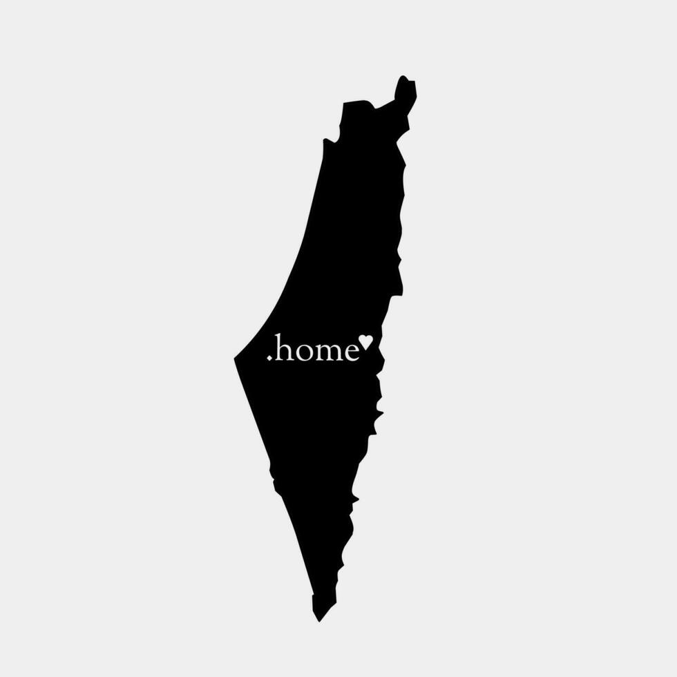 ilustração vetor do Palestina mapa com amor perfeito para imprimir, vestuário, bandeira, etc