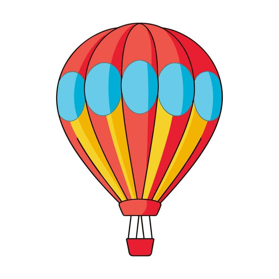 uma quente ar balão vetor ilustração livre