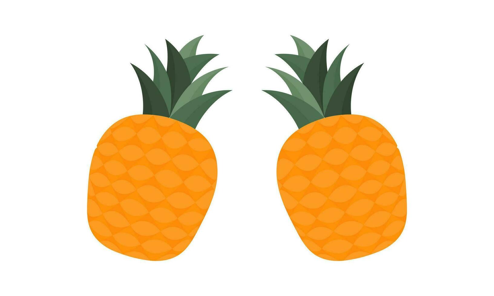 ilustração do abacaxi fruta vetor