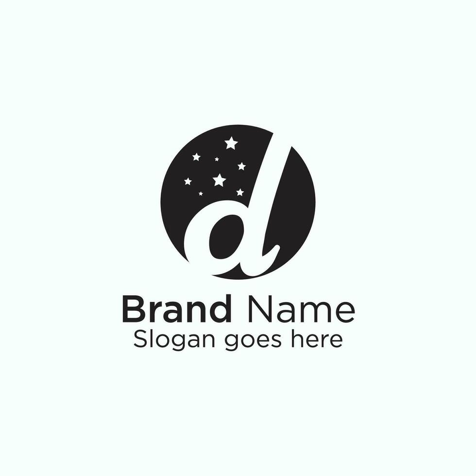 logotipo branding para companhia local na rede Internet ou criativo mínimo carta d logotipo Projeto vetor