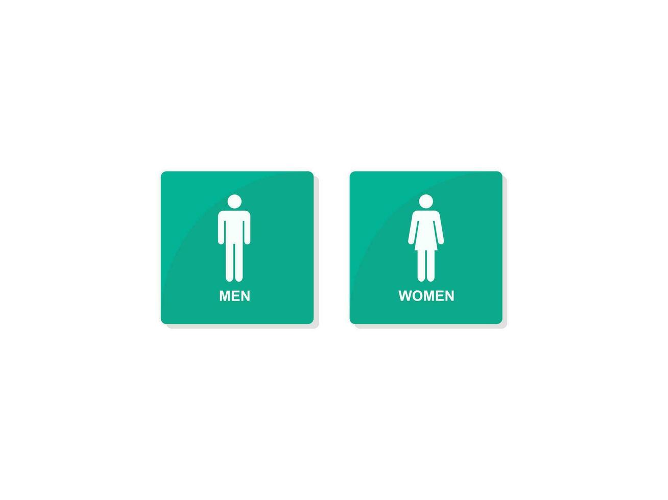banheiro placa homens mulheres ícone vetor