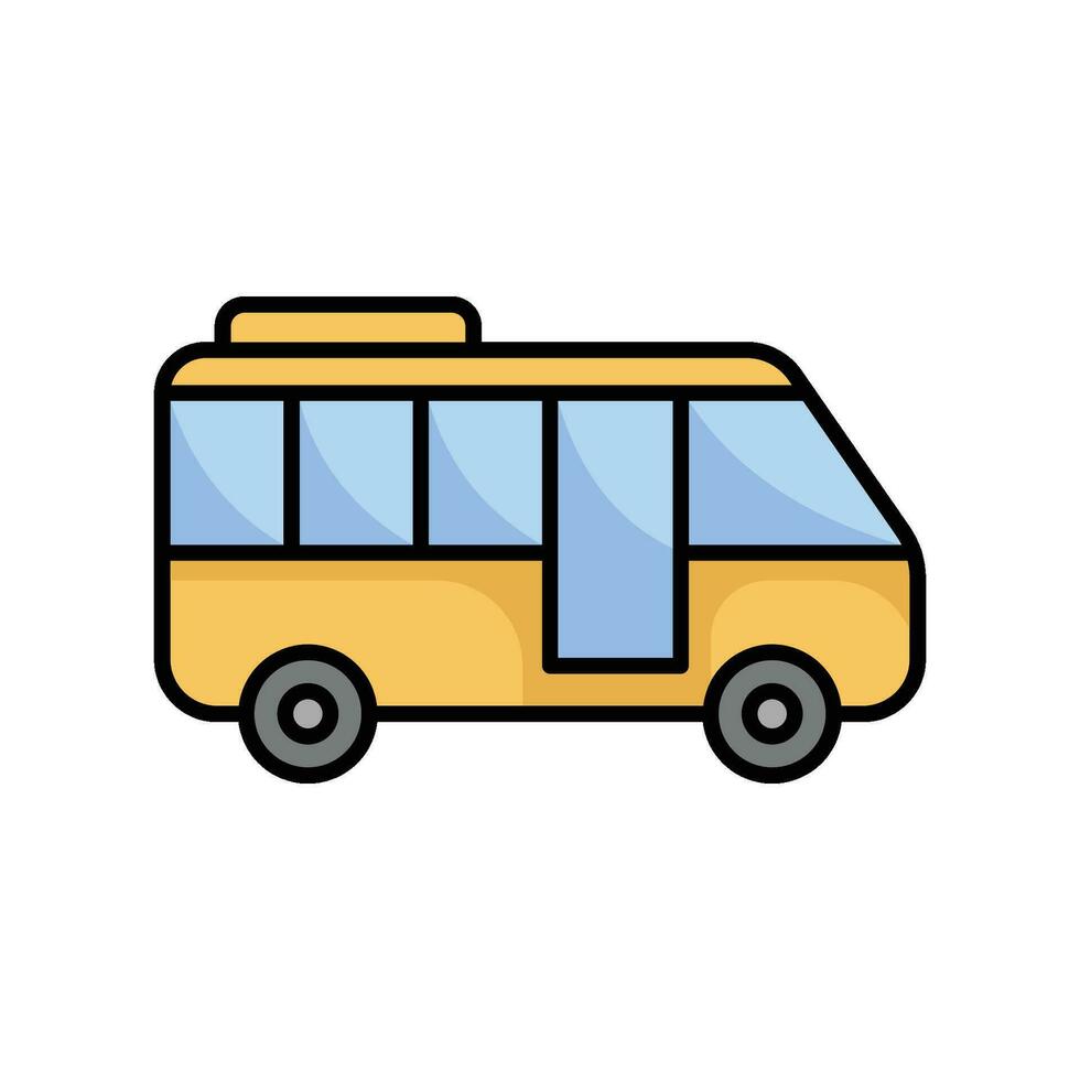 ônibus ícone vetor Projeto modelo simples e moderno