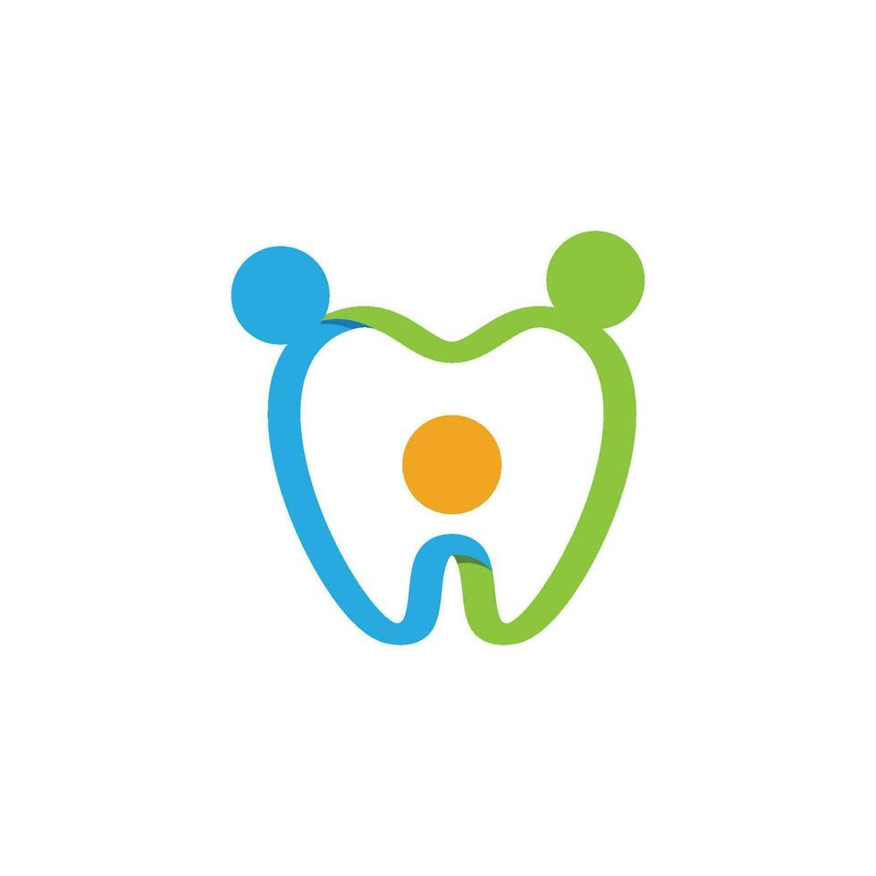 ilustração em vetor modelo logotipo dental