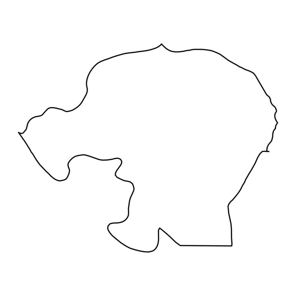 Kinshasa cidade mapa, administrativo divisão do democrático república do a Congo. vetor ilustração.