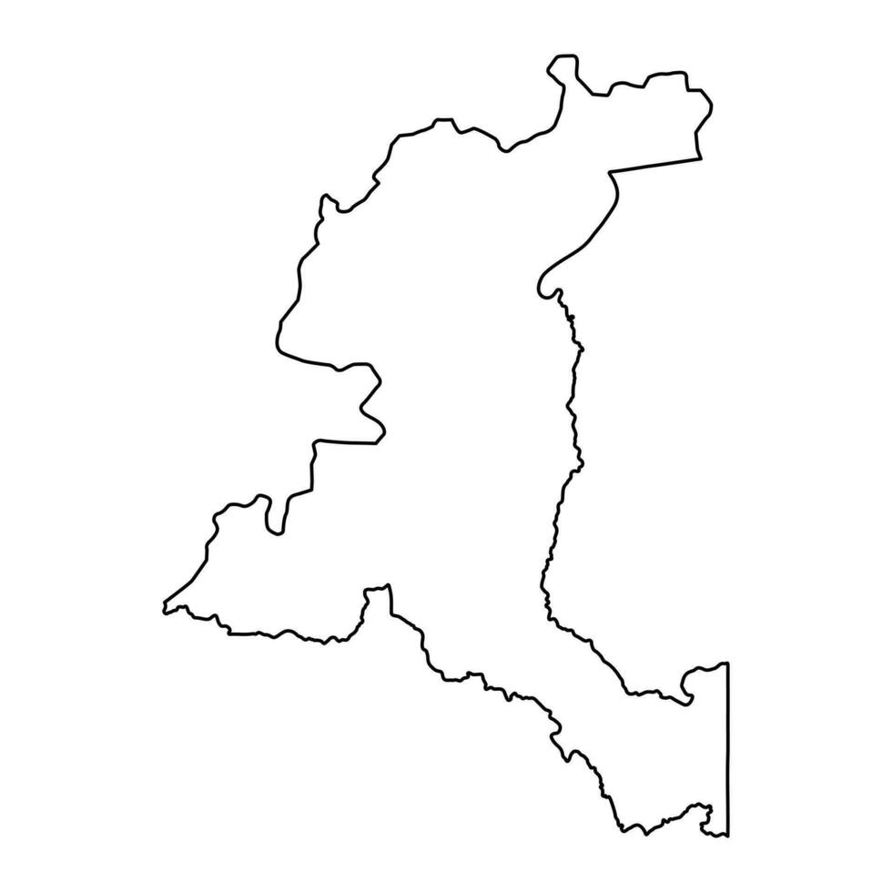 haut katanga província mapa, administrativo divisão do democrático república do a Congo. vetor ilustração.