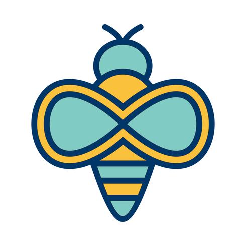Ícone de vetor de abelha