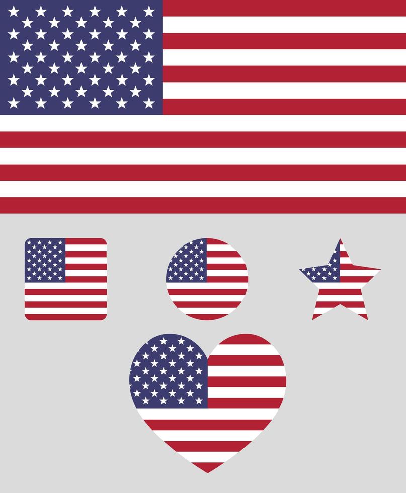 bandeira dos estados unados da américa vetor