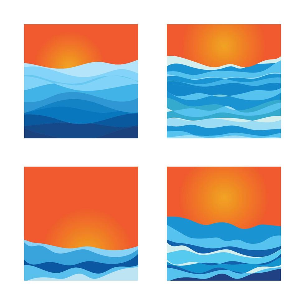 fundo abstrato do projeto da ilustração do vetor da onda de água