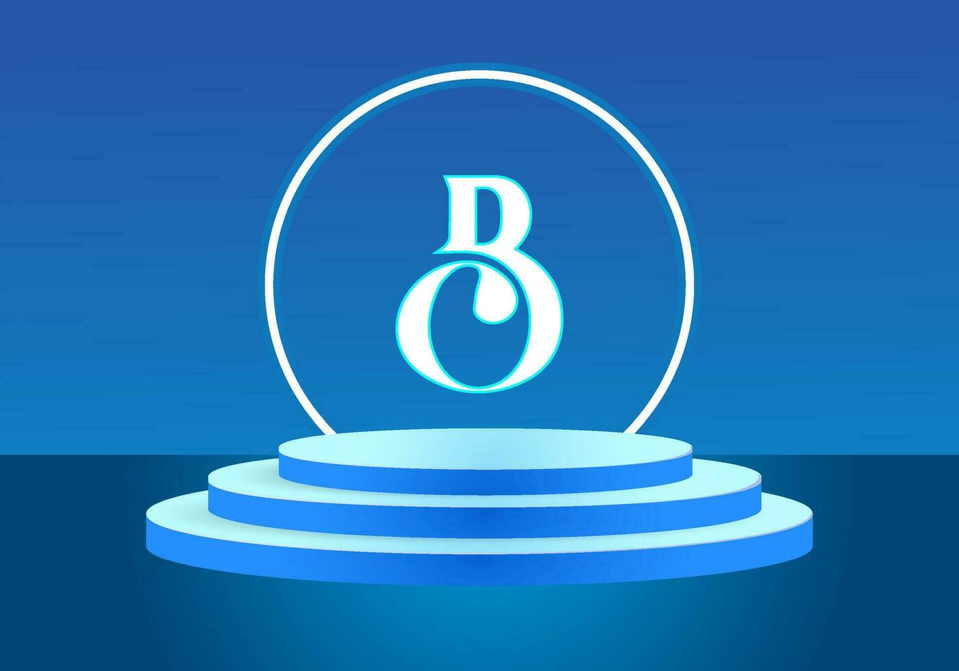 carta bc azul logotipo placa. vetor logotipo Projeto para negócios.