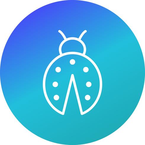 Ícone de vetor de Lady Bug