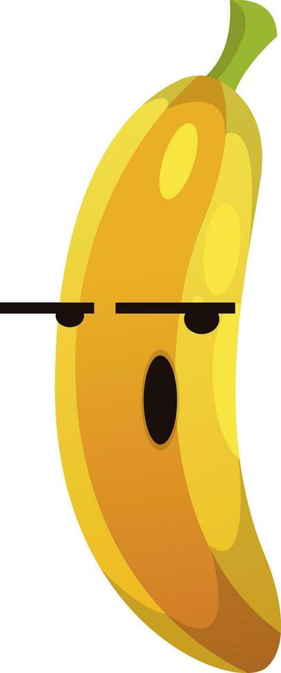 banana não dentro a humor ilustração vetor em branco fundo