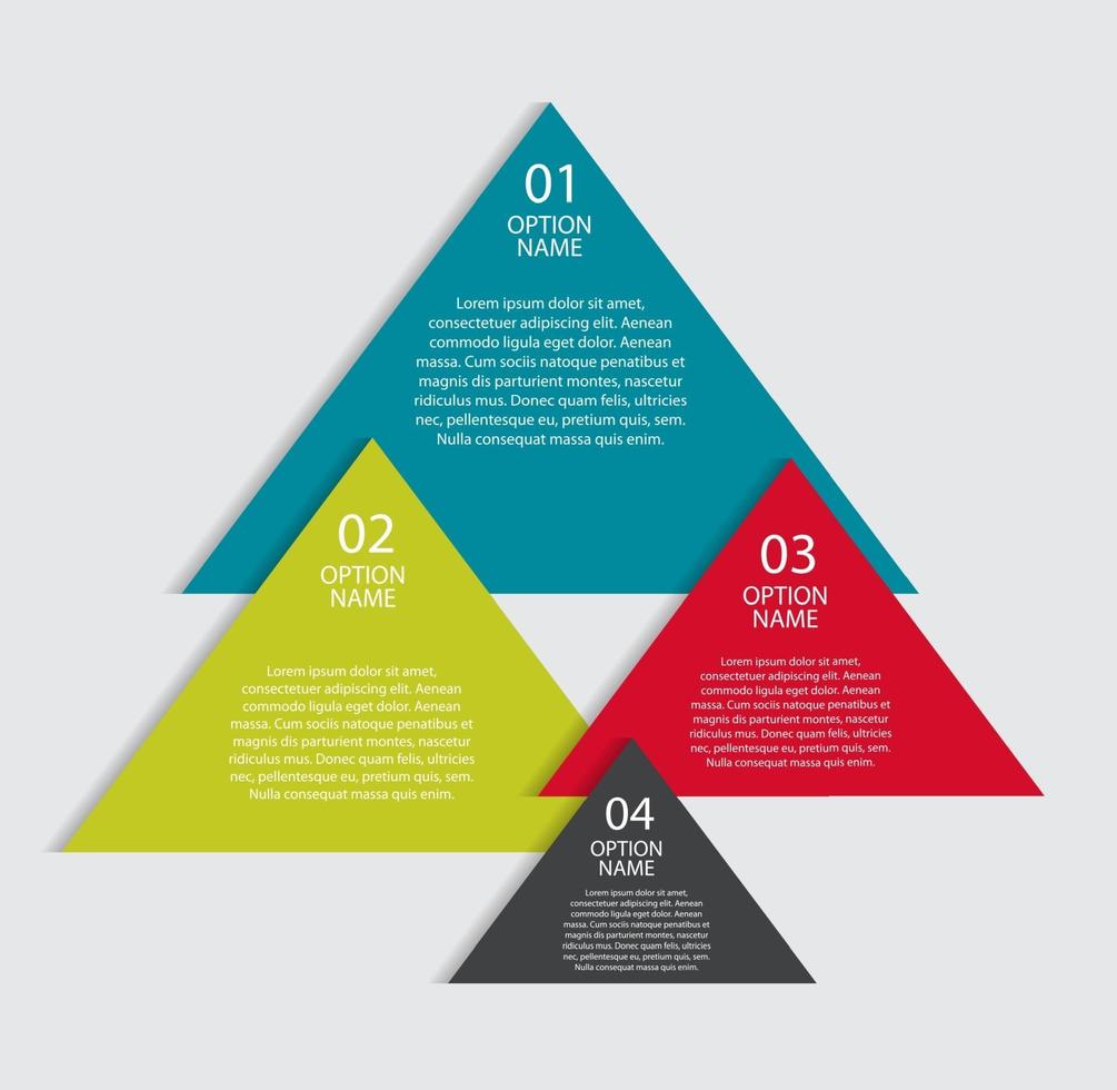 modelos de infográfico para ilustração vetorial de negócios. vetor