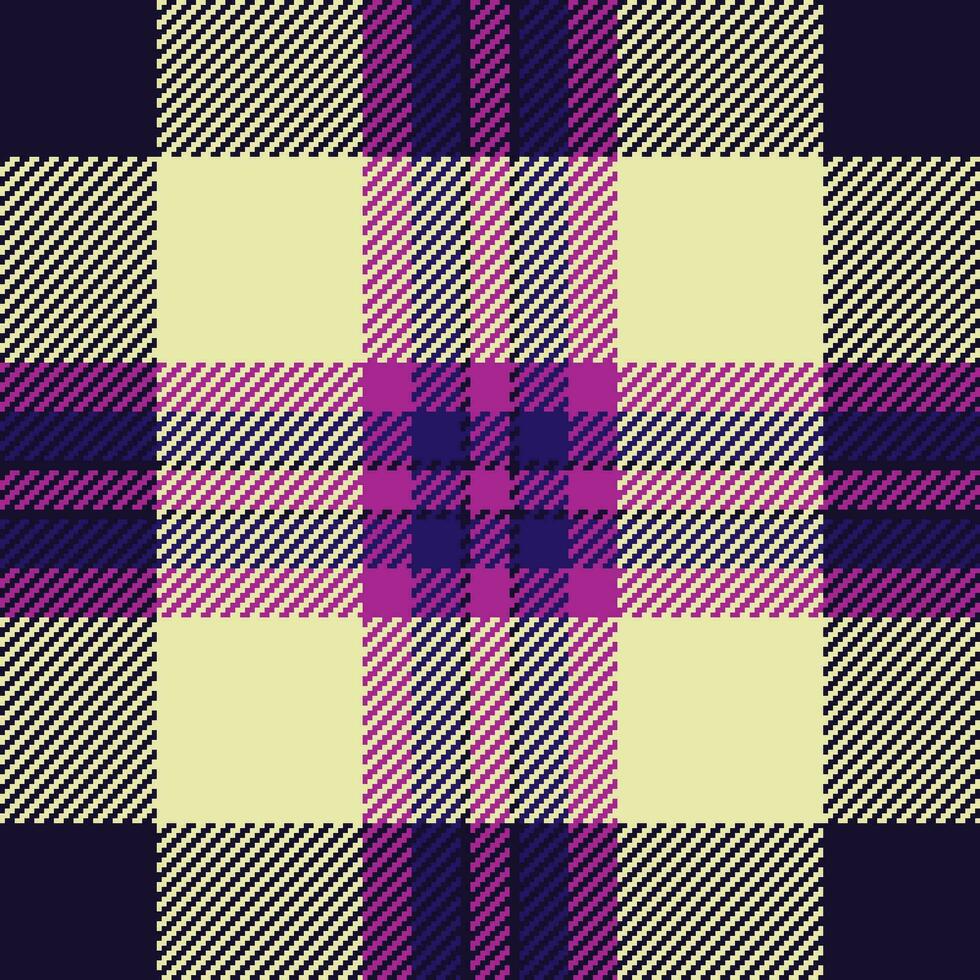 tecido textura padronizar do tartan Verifica fundo com uma xadrez desatado vetor têxtil.