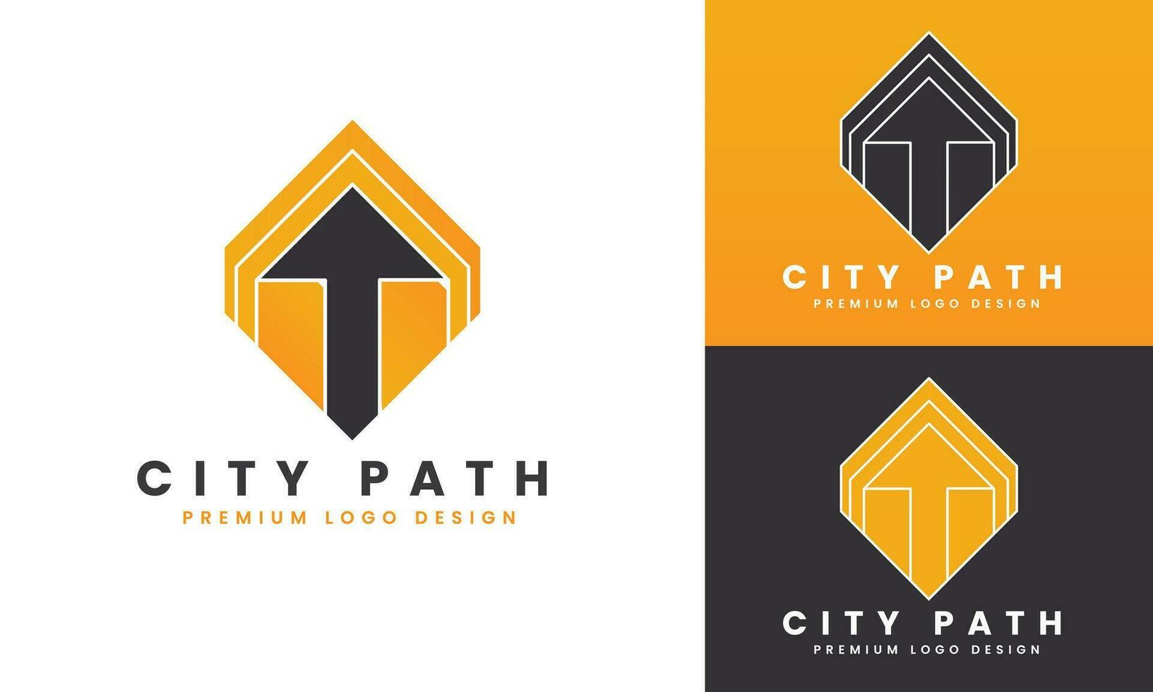 cidade Cidade real Estado logotipo Projeto vetor modelo