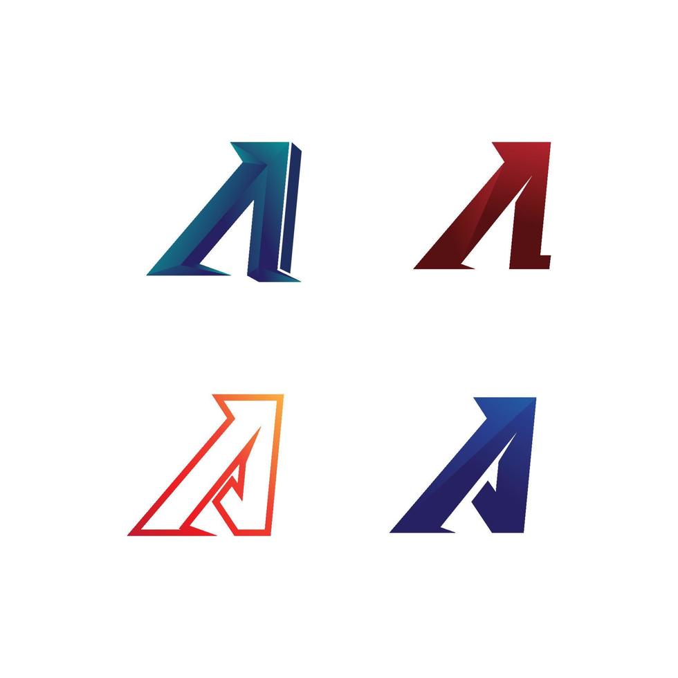 um modelo de logotipo de letra e fonte e design para identidade vetor