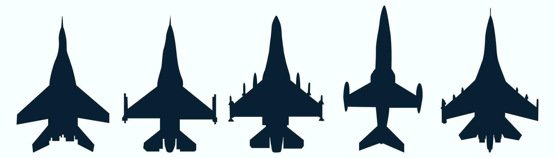 preto, avião, ícone, coleção, conjunto do Preto avião, silhueta, ícone, material, Preto aviões, jato lutador, vetor